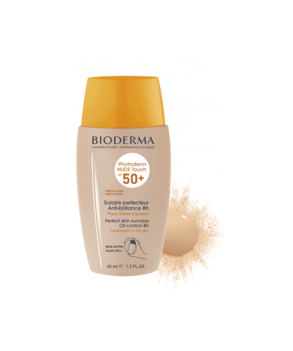 BIODERMA - Photoderm NUDE Touch SPF 50+ Teinte Claire x 40ml - Imagen 2