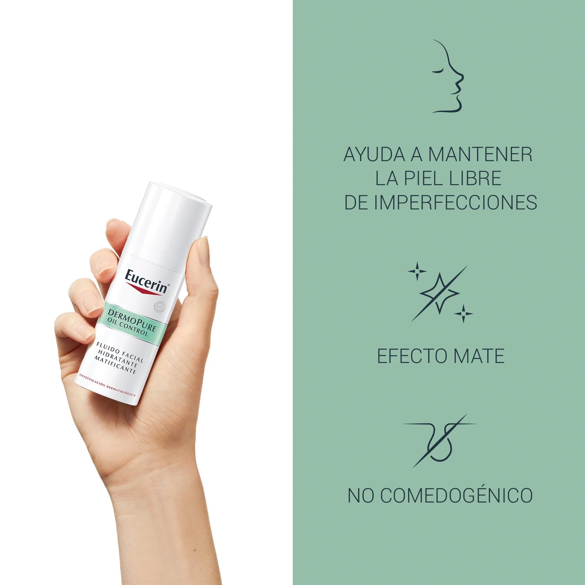 EUCERIN - DermoPure Fluido Facial Matificante - Imagen 2