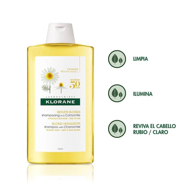 KLORANE - Shampoo a la Camomila - Imagen 2