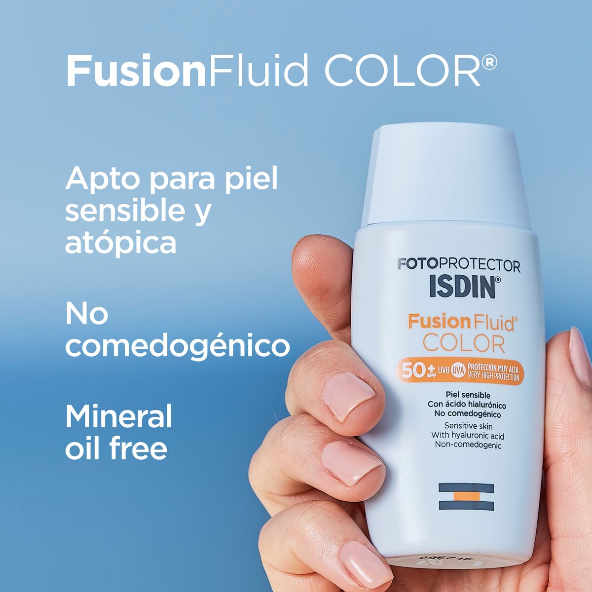 ISDIN - Fotoprotector Fusion Fluid COLOR SPF 50+ - Imagen 3