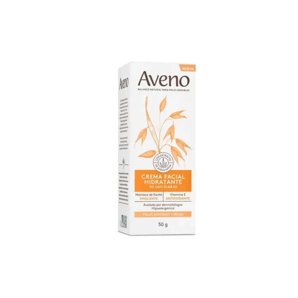 AVENO - Crema Facial Hidratante Piel Seca Sensible x 50G - Imagen 2