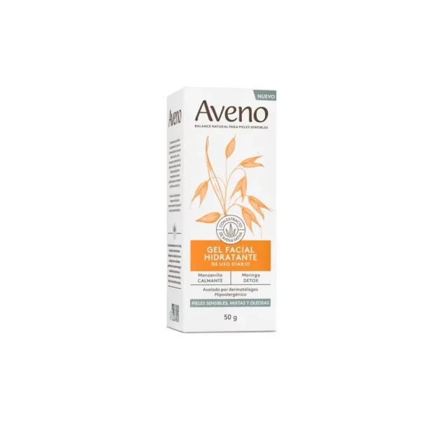 AVENO - Crema Gel Facial Hidratante Piel Normal Sensible x 50gr - Imagen 2