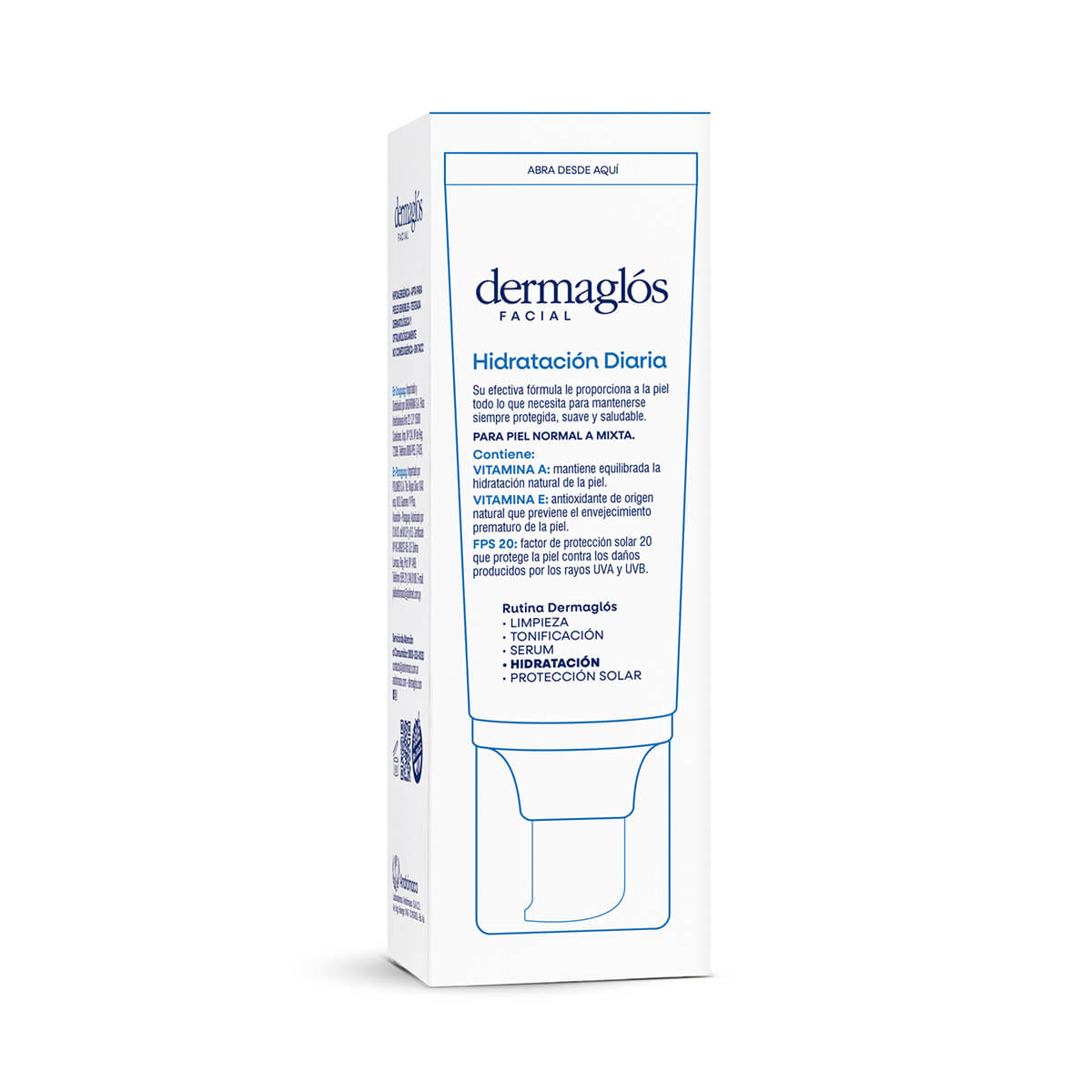 DERMAGLOS - EMULSION FACIAL HIDRATANTE DE DIA CON FPS 20 X 70G - Imagen 3