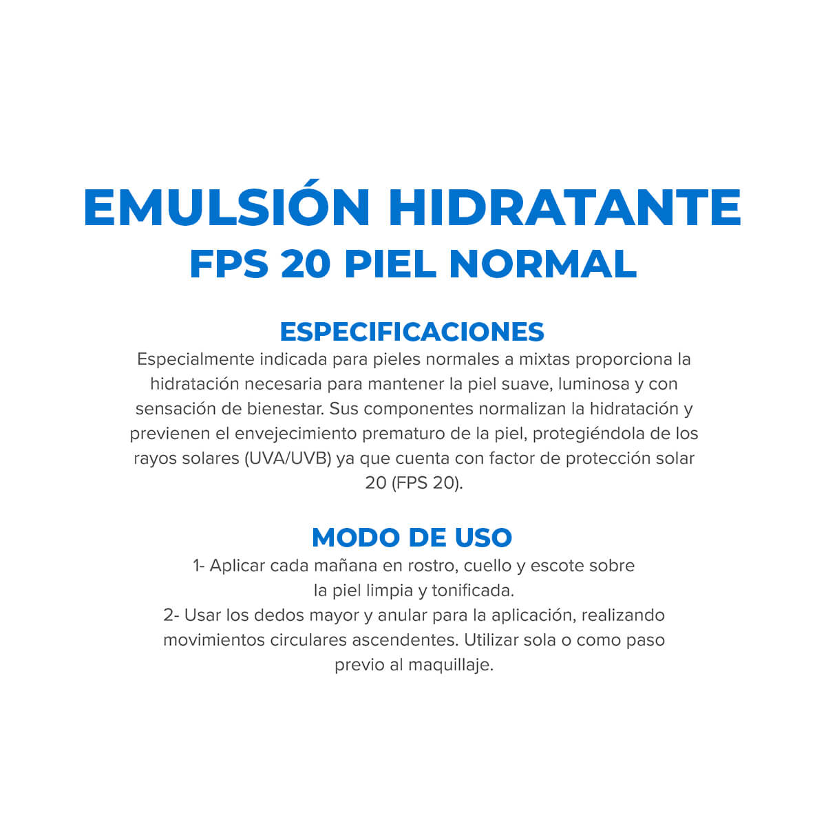DERMAGLOS - EMULSION FACIAL HIDRATANTE DE DIA CON FPS 20 X 70G - Imagen 6