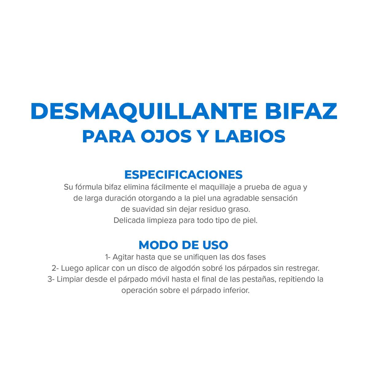 DERMAGLÓS - DESMAQUILLANTE DE OJOS BIFAZ x 100 ML - Imagen 5