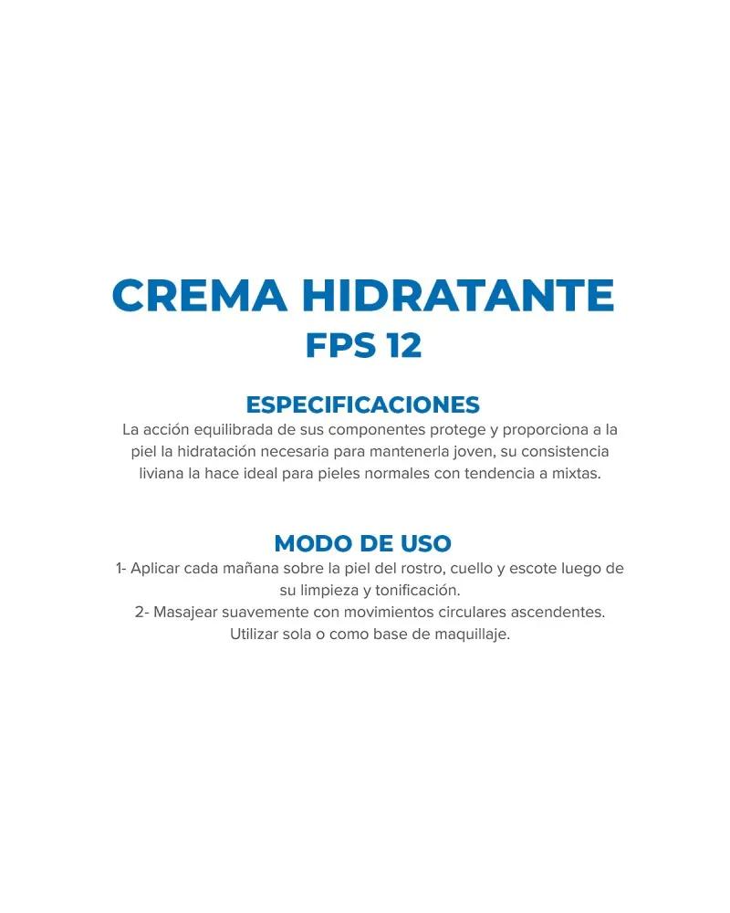DERMAGLOS - EMULSION HIDRATANTE FACIAL DE DIA FPS 12 x 75ML - Imagen 4
