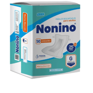 NONINO - PAÑAL RECTO G  X 50 UNIDADES