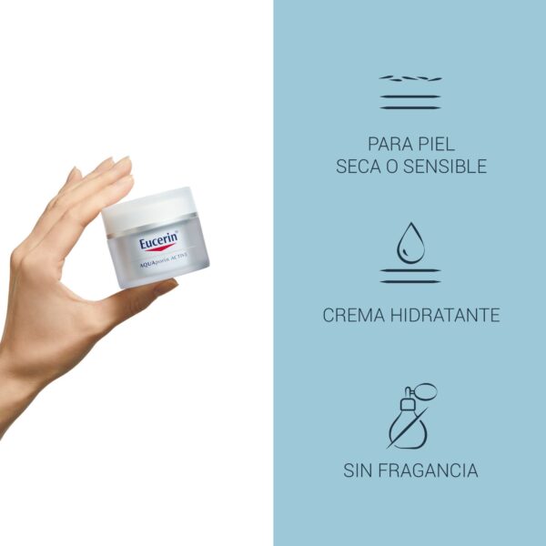 EUCERIN - AQUAporin Active Crema Facial para piel Seca - Imagen 3