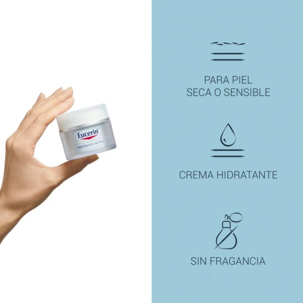 EUCERIN - AQUAporin Active Crema Facial para piel normal a mixta - Imagen 3