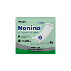 NONINO - APOSITO INCONT. MODERADA C/CINTA X 20 UNIDADES