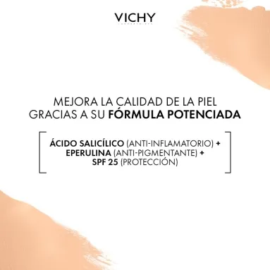 VICHY - DERMABLEND 3D CORRECTION BASE TONO 25 NUDE - Imagen 2