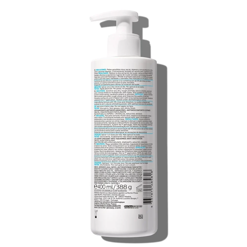 LA ROCHE POSAY - LIPIKAR LAIT IREA 5+x 400ML - Imagen 2