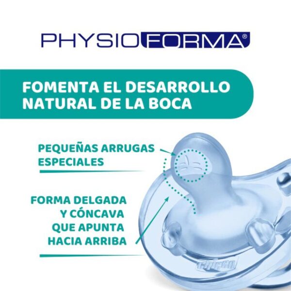 CHICCO - Chupete Physio Soft Sil. 0-6m Azul - Imagen 4