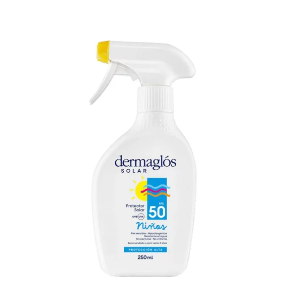 DERMAGLOS SOLAR NIÑOS FPS50 C/GATILLO x250ML
