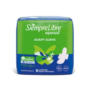 SIEMPRE LIBRE TOALLAS FEMENINAS ADAPT ESPECIAL SUAVE C/A x8