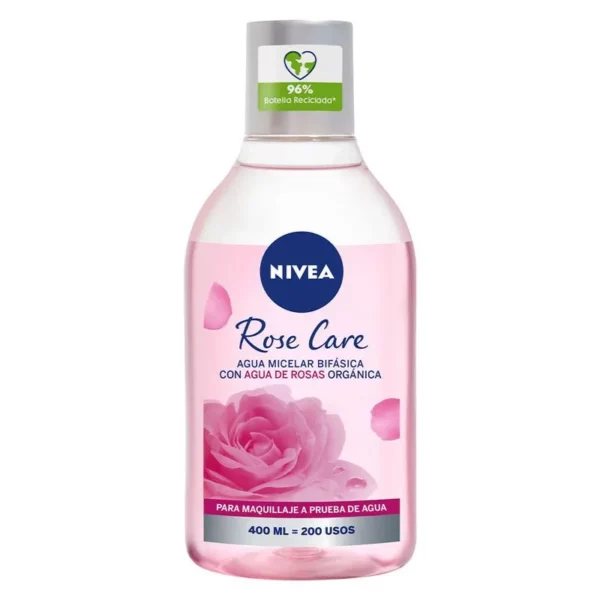 NIVEA - FACIAL ROSA CARE AGUA MICELAR BIFASICA x400ml