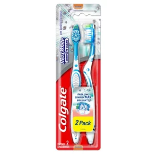 COLGATE CEPILLO DENTAL MAX WHITE MEDIANO 2x1