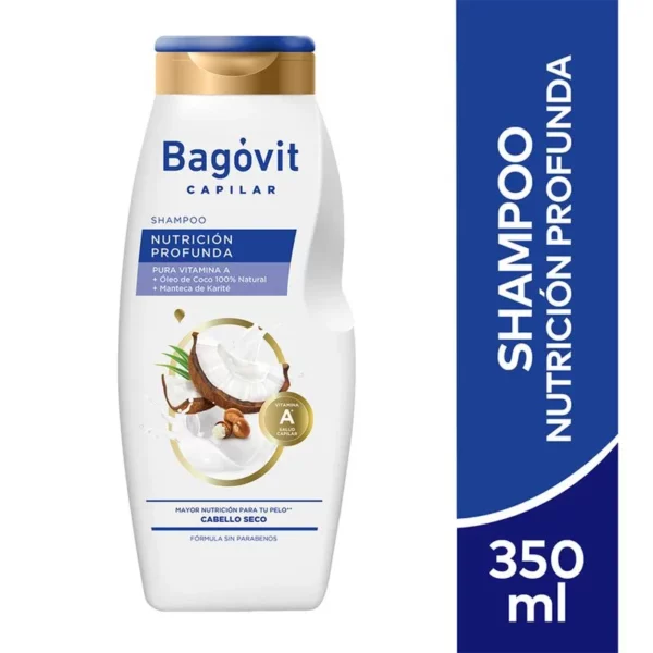BAGOVIT CAPILAR SHAMPOO NUTRICION PROFUNDA x350 ML - Imagen 2
