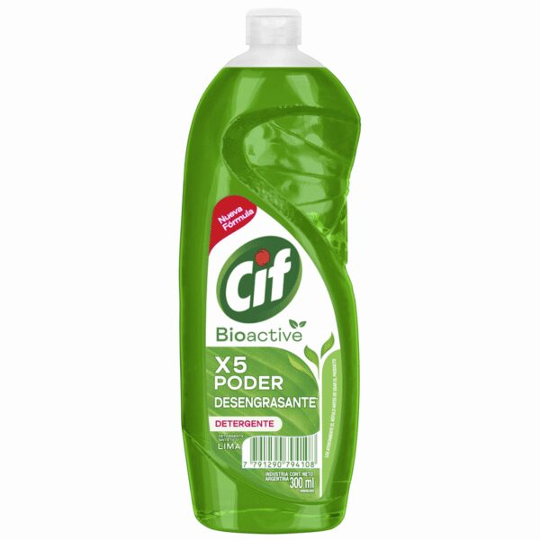 CIF DETERGENTE BIO ACTIVE LIMA x300ml