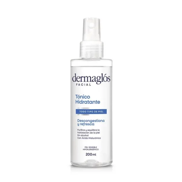 DERMAGLOS FACIAL TÓNICO HIDRATANTE DESCONGESTIVO SPRAY x200ML
