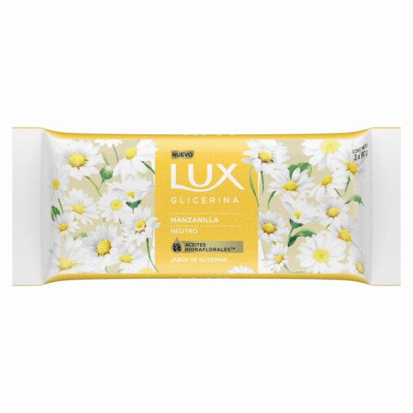 LUX JABON GLICERINA MANZANILLA x3 x90g
