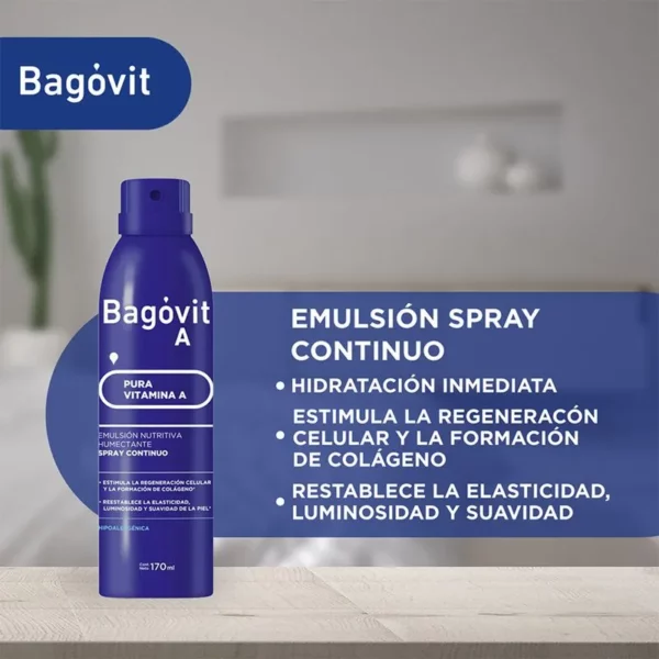 BAGOVIT A SPRAY CONNTINUO HUMECTANTE x170ML - Imagen 3