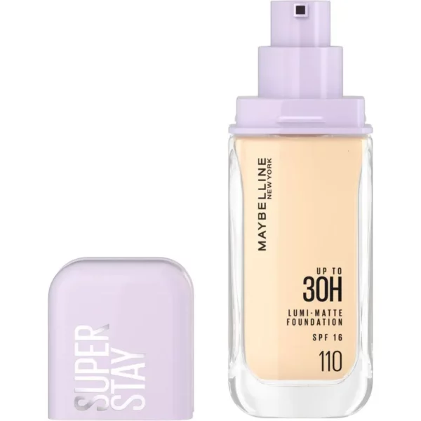 MAYBELLINE SUPER STAY LUMI MATTE BASE DE MAQUILLAJE T.110 - Imagen 2