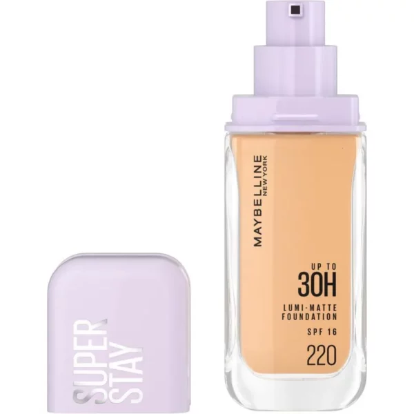 MAYBELLINE SUPER STAY LUMI MATTE BASE DE MAQUILLAJE T.220 - Imagen 2