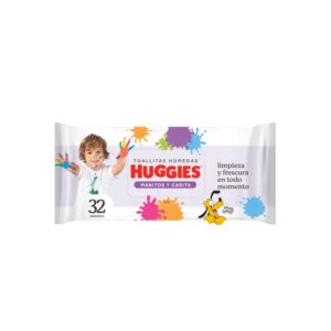 HUGGIES TOALLAS HUMEDAS MANOS Y CARITAS x32