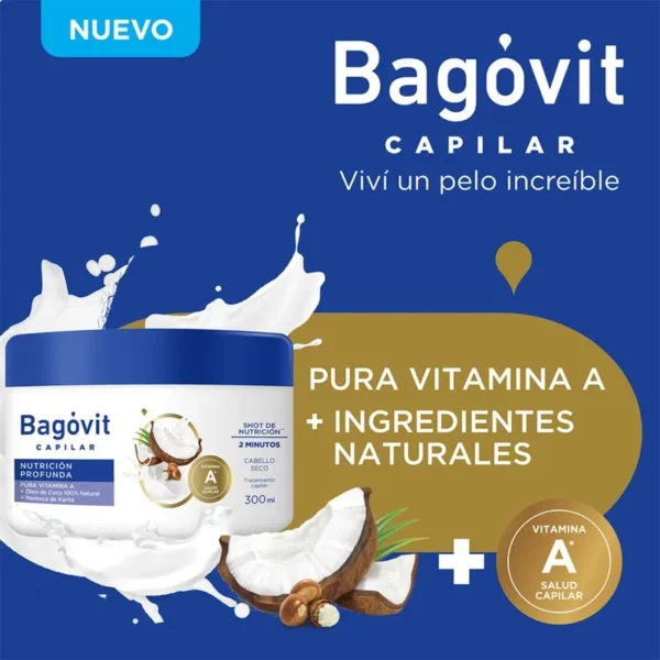 BAGOVIT CAPILAR NUTRICION PROFUNDA TRATAMIENTO CAPILAR x300ml - Imagen 2