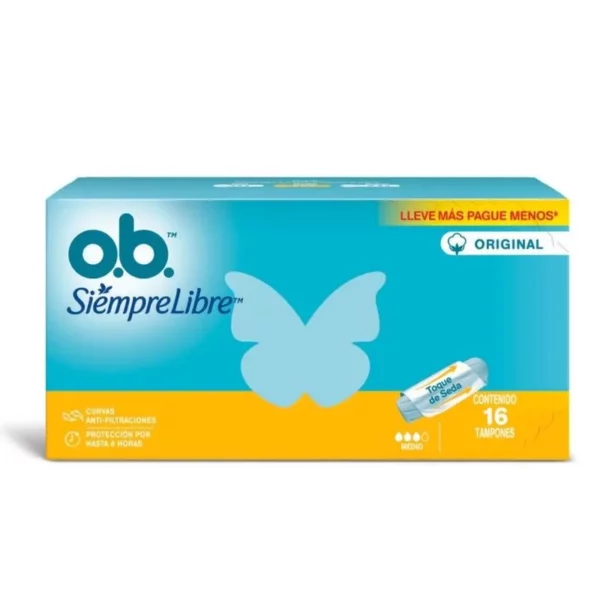 O.B TAMPONES MEDIO x16