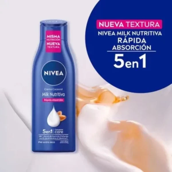 NIVEA CREMA CORPORAL EXTRA SECA RAPIDA ABSORCIÓN x250ML - Imagen 2