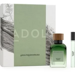 ADOLFO DOMINGUEZ - AGUA FRESCA VETIVER TERRA EDP (PERFUME x120ML + DEO x150ML)