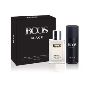 BOOS BLACK ESTUCHE EDT (PERFUME x100ML + DESODORANTE x150ML)