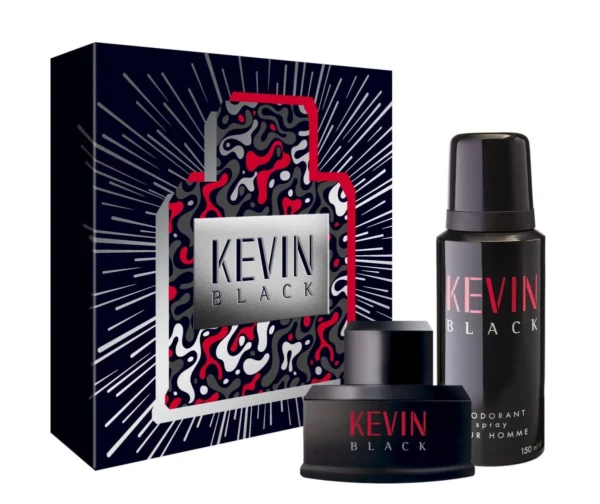 KEVIN BLACK ESTUCHE EDT (PERFUME x60ML + DESODORANTE x150ML)