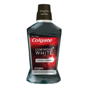 COLGATE ENJUAGUE BUCAL LUMINOUS WHITE CARBON x500ml