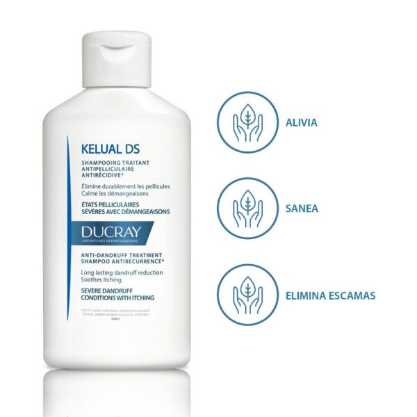 DUCRAY DUC-KELUAL DS SHAMPOO x100ML - Imagen 2