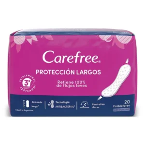 CAREFREE PROTECTORES DIARIOS LARGOS x20