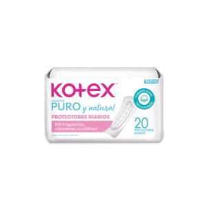 KOTEX CUIDADO PURO Y NATURAL PROTECTOR DIARIO x20