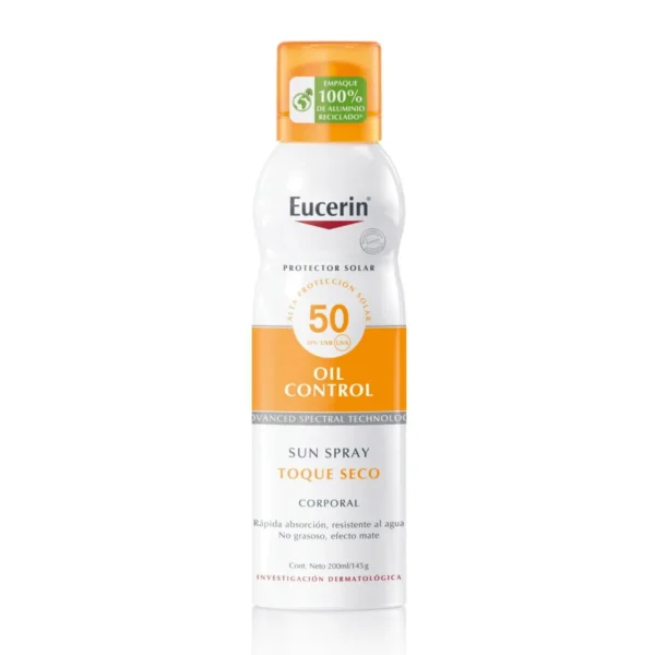EUCERIN SUN TRANSPARENTE TOQUE SECO FPS 50 x200ML