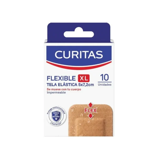 CURITAS XL FLEXIBLE TELA ELASTICA x10