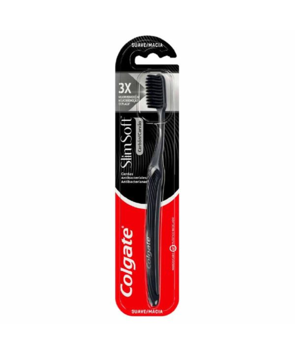 COLGATE CEPILLO DENTAL SLIMSOFT BLACK