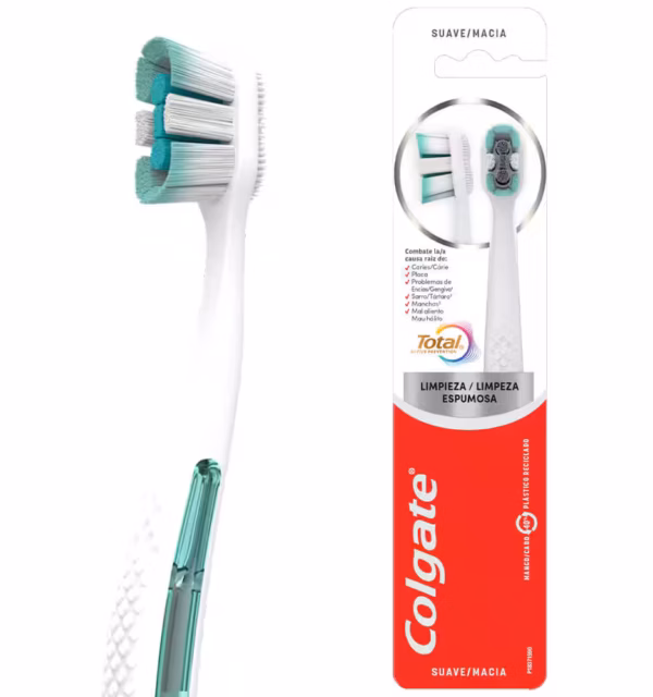 COLGATE TOTAL FOAMING CLEAN CEPILLO DENTAL SUAVE