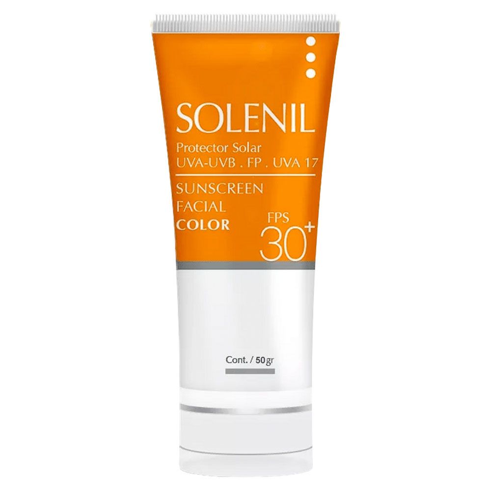 SOLENIL PROTECTOR SOLAR FACIAL C/COLOR x50G