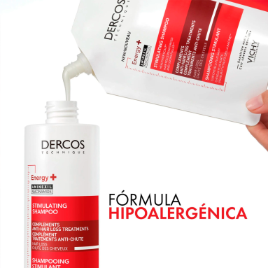 VICHY- DERCOS SHAMPOO ENERGY REFILL x 400ML - Imagen 3
