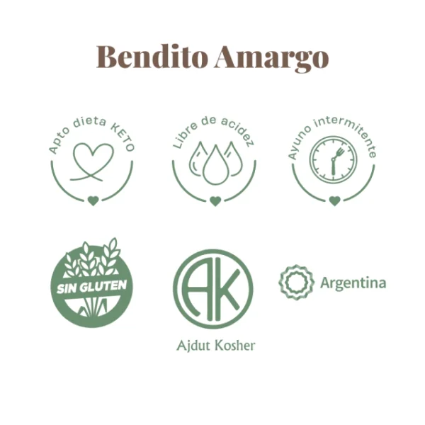 AMANDOTE YERBA BOLSA BENDITO AMARGO X 500 GR - Imagen 4
