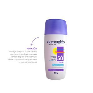 DERMAGLOS - FACIAL SOLAR FLUIDO S/COLOR FPS50 EMULS.X 50 G - Imagen 3