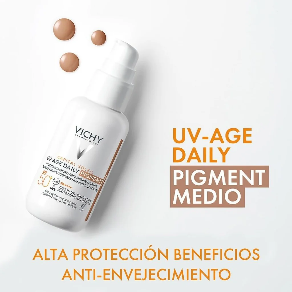 VICHY - CAPITAL SOLEIL UV AGE DAILY PIGMENT TONO MEDIUM FPS 50 - Imagen 3