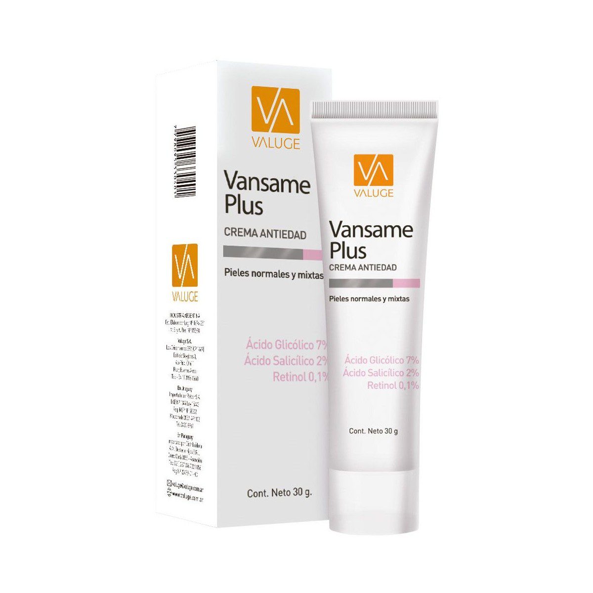 VALUGE - VANSAME PLUS CREMA ANTIEDAD X 30g - Imagen 2