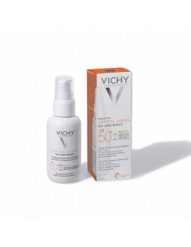 VICHY - CAPITALSOLEIL UV AGE DAILY PIGMENT LIGHT FPS50 - Imagen 2